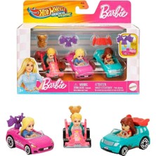 Hot Wheels JDG45 Racerverse Barbie 3 Lü Araba Seti