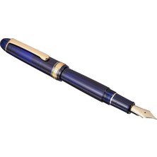 Platinum プラチナ萬年筆 Plutinum PNB13000#3776 Century Gold Trim 51 Chartres Blue F Dolma Kalem