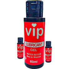 Ekobox Vip Kadınlar ve Ap.erkekler Için Lubricantgel For Erotik 3 Adet Lubricantanalvajinal Kaydırıcıjel 60 ml