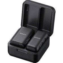 Sony ECM-W3S | Akış, Podcast ve Toplantılar Için Kablosuz Mikrofon Sistemi, Tek Mikrofon Için, Siyah