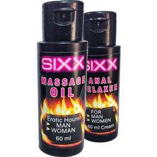 Ekobox Sıxx Naturel Erotikmasaj Yağı 60 ml ve 60 ml Anaıreıax Krem