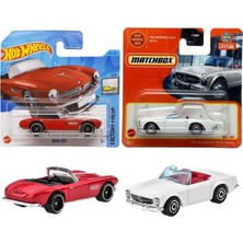 Hot Wheels 2 Araç Set - Hot Wheels Bmw 507 & Matchbox 1963 Mercedes-Benz 230 Sl (1/64) Kb, Oyuncak A
