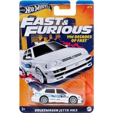 Hot Wheels Volkswagen Jettas Mk3 - Fast And Furious Hot Wheels Hızlı ve Öfkeli Temalı 2024, Oyuncak