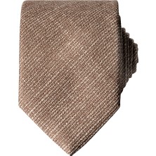 Kiğılı Desenli Keten Görünümlü Kravat