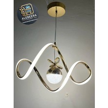 Kumsar Aydınlatma Işıkzen LED Avize ( Gold Kasa )