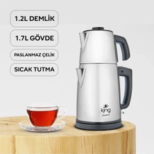 King Tealuxe KCM334 Çelik Çay Makinesi
