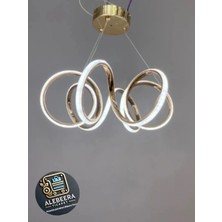 Kumsar Aydınlatma Kuğu LED Avize Modeli (Gold Kasa)