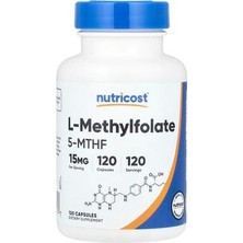Nutricost L-Methylfolate (5-Mthf) 1000 Mcg 120 Capsule Dm Medicine Dan Ithal