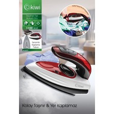 Kiwi KSI-6317 2'si 1 Arada Buharlı Seyahat Ütüsü & Dikey Portatif Kırışık Giderici