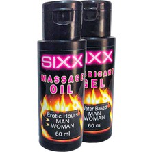 Ekobox Sıxx 60 ml Naturel Erotikmasaj Yağı ve 60 ml Iubrikantkrem