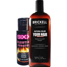 Ekobox Brickell Şampuan Saçsakal Erkek Beyazıık Anti.white 237ML Ayrıca + Sıxx Erkeğe Özel Sertlikkremi 60 ml