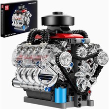 Mould King 10171 V8 Motor Modeli 487 Parça Lüks Yapı Seti