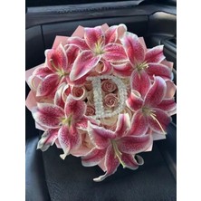 Caelia Istediğiniz Harfte Özel Gün Çiçeği Gerçek Görünümlü Yapay Çiçek Buketi