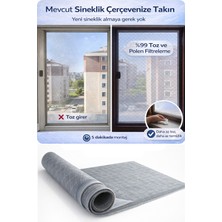 Yeni Nesil Sineklik - 20X20CM - Toz Polen Filtresi - 3 Katmanlı Pencere Filtresi - Respilon  Odera