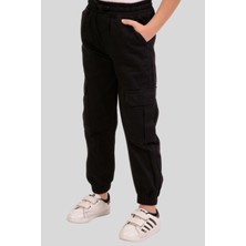 Waka Waka Kids Store Beli Lastikli ve Paçası Jogger Detaylı Pamuklu Gabardin Pantolon