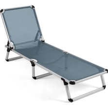 Missidea Alüminyum Katlanır ve Taşınır Şezlong Jeans