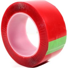 Pileli Store Çift Taraflı Şeffaf Akrilik Silikon Bant 40MM x 10 Metre