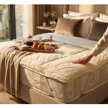 Yün Alez – %100 Pamuk Kılıflı, Doğal Yün Dolgulu Yatak Koruyucu