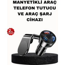 Astraltech Manyetik Araç Telefon Tutucu ve Hızlı Şarj Adaptörü 2’li Set
