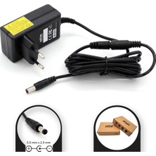 12V 2.1A 2100MA 25.2W 5.5x2.5 mm Iç Eksi (Ters Polarite) Adaptör Retro