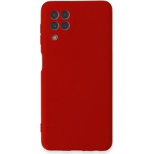 Akinco Samsung Galaxy A22 Kılıf Nano Içi Kadife Silikon - Kırmızı