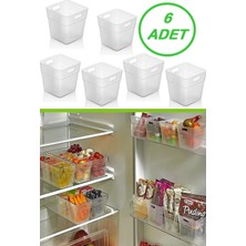 PremiumPort 6'lı Buzdolabı ve Banyo Iç Düzenleyici Seti, Pratik Organizerler