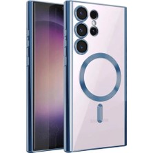 Pileli Store Newface Samsung Galaxy S23 Ultra Kılıf Kross Magneticsafe Kapak - Sierra Blue