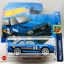Hot Wheels New - Yeni 84 Audi Sport Quattro Mavi 1:64 Ölçek Hotwheels Marka 1/5, Oyuncak Araba