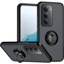 Akinco Xiaomi Redmi 15 4g Montreal Yüzüklü Silikon Kapak - Siyah