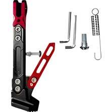 Espada Motosiklet Ayarlanabilir Cnc Yan Sehpa Kırmızı Universal