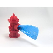 Print Zone Itfaiye Vanası Tasarımlı Köpek Kaka Poşeti Tutucu & Masaüstü Çöp Poşeti Kutusu