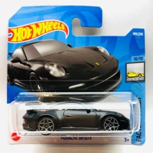 Hot Wheels Yeni - New Porsche 911 Gt3 Black Mini Araba 1:64 Ölçek Hotwheels Marka 10/10, Oyuncak Ara