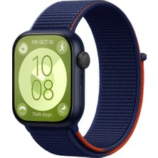 ÖNÇ - PRİME Huawei Fit 4 Hasırlı Cırtcırtlı Kordon (Saat Değildir) - Lacivert-Tcu