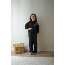 Hophop Çocuk Taş Bakılı Mevsimlik Alt Üst Takım-Kız Çocuk