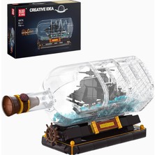 Mould King 10070 Black Pearl Bottle Gemi 778 Parça Lüks Yapı Seti