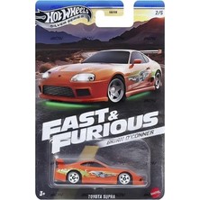 Hot Wheels Brian O'conner 2/5 - Hot Wheels Toyota Supra (1/64) Fast & Furious, Oyuncak Araba