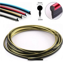 Pileli Store Nikelaj Fitilli Işıksız Ip Neon Torpido Şeridi 5 Metre Altın Sarı