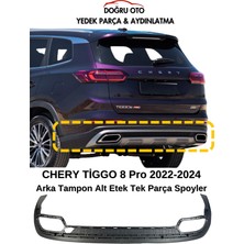 Doğru Oto Chery Tiggo 8 Pro Arka Tampon Alt Tek Parça 2022-2024