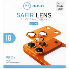 Meax Safir Kamera Lens Koruyucu – iPhone 17 Pro Max Uyumlu Premium Glass