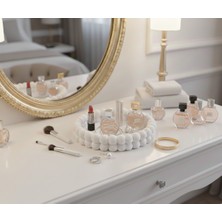 PremiumPort Şık ve Kullanışlı 16 cm Dekoratif Makyaj ve Takı Düzenleyici Tepsi