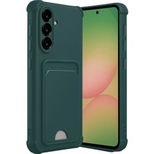 Akinco Samsung Galaxy A17 5g Kelvin Kartvizitli Silikon - Koyu Yeşil