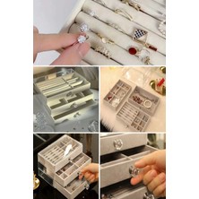 LTG Nova Üç Katlı Çekmeceli Takı Kozmetik Organizer