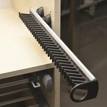 PremiumPort Şık ve Kullanışlı 48CM Sürgülü Dolap Içi Kravat Askısı