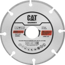Cat DA09051 115MM Profesyonel Çelik, Inox, Demir Elmas Metal Kesme Diski (Soketli, Aralıklı Kenar)