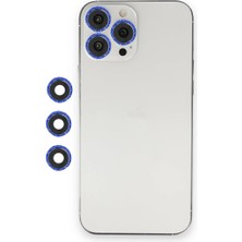 Akinco Iphone 12 Pro Max Shine Kamera Lens - Lacivert