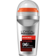 L'Oréal Paris Men Expert L'oreal Paris Men Expert Invincible Anti Perspirant Yüksek Koruma Erkek Roll On 50 ml Pudrasız Koku Etkisi