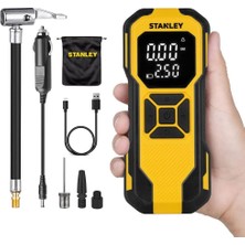 Stanley SXIF0101 12V / Şarjlı Li-Ion 150 Psi Dijital Göstergeli Akıllı Lastik Şişirme Pompası+ Power