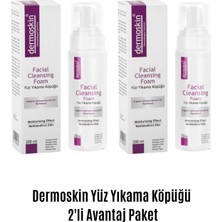 Dermoskin Yüz Yıkama Köpüğü 200 ml Arındırıcı Etkili Tüm Cilt Tipleri İçin Argan Yağı 2'li