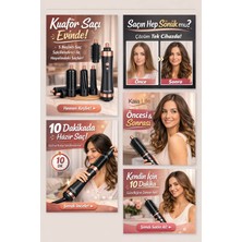 Kaia Life 5 Parçalı Saç Şekillendirme Seti Isı Kontrollü Kolay Kullanım ve Hızlı Sonuç