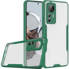 Naturion Szn1  Xiaomi Mi 12T Kılıf Platin Silikon - Yeşil Hnçr